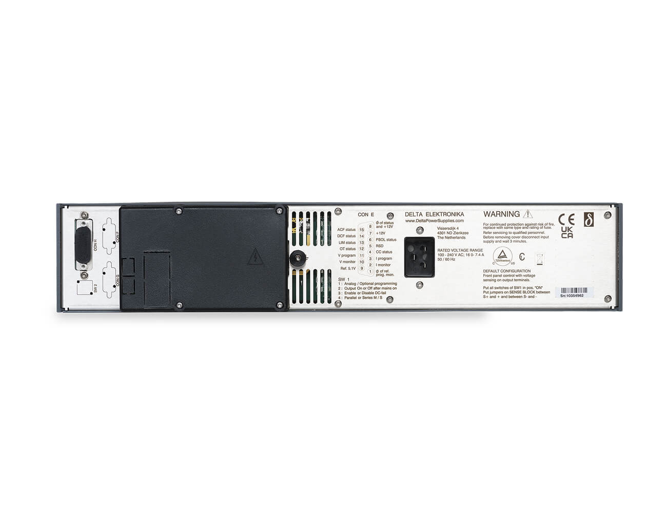 Delta Elektronika SM1500 SERIES rear