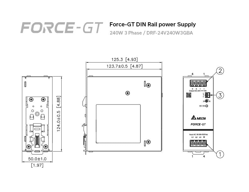 GA_Drawing_Force-GT_DIN_Rail_Power_Supply_240W_3_Phase