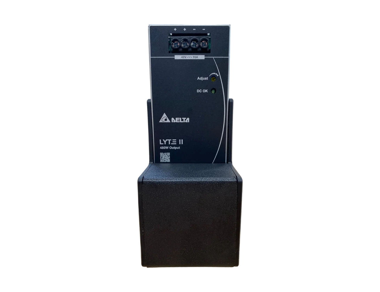Delta LYTE II 480W power supply with adjustable output and LED indicators, ideal for industrial applications.