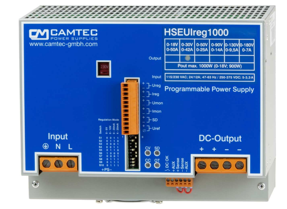 Camtec HSEUIREG10001 SERIES Laboratory Power Supply