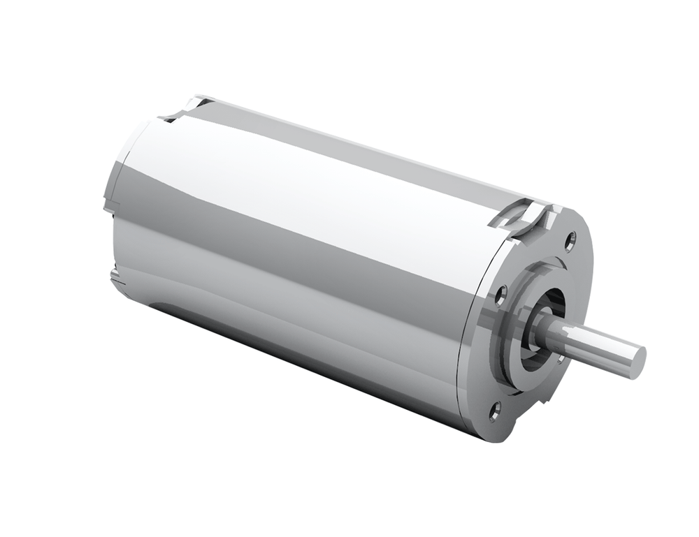 Dunkermotoren BG 42 dGo 3-phase BLDC motor with integrated 4Q speed controller and analog input, rated at 96W continuous output power.