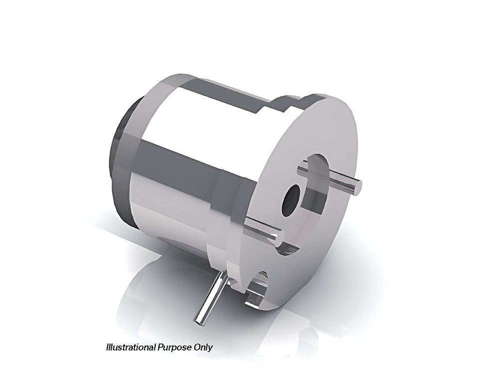 Dunkermotoren E605A electromagnetic holding brake with metallic housing, central bore and mounting pins