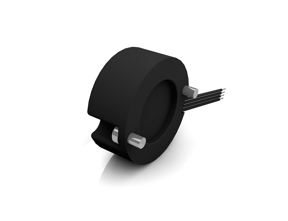 Dunkermotoren ME52 magnetic pulse generator with ring housing, hollow bore and four lead-out wires