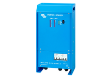Victron Skylla-TG GMDSS battery charger series, left angle view showing circuit breakers and cable glands