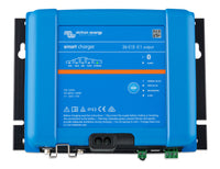 Top view of the Victron Smart IP43 Charger 36/15(1), a 36V 15A charger for a single battery bank.